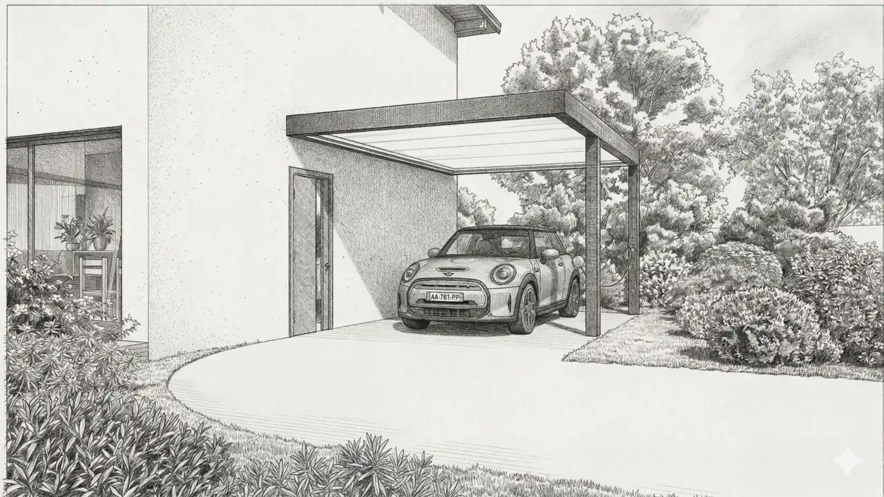 Étude d'un carport aluminium sur mesure