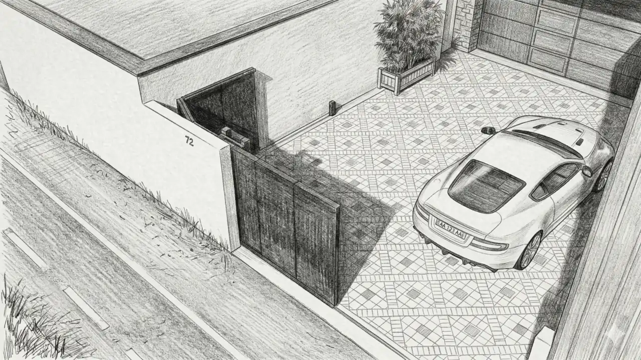 Étude d'un portail aluminium sur mesure