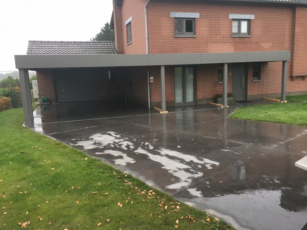 Installation de carport aluminium 