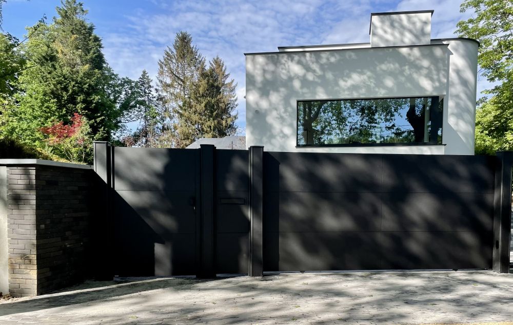 Portails aluminium contemporains : design moderne